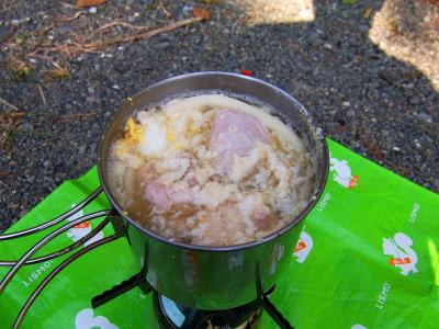 このうどんが美味しかった！山で食べると余計に美味しさを感じる