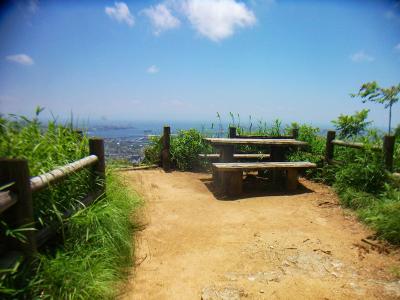 五鬼城展望台に到着