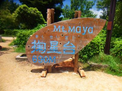 夜景で有名な摩耶山掬星台。いつも夜くるので昼間の景色を見るのは初めてかも