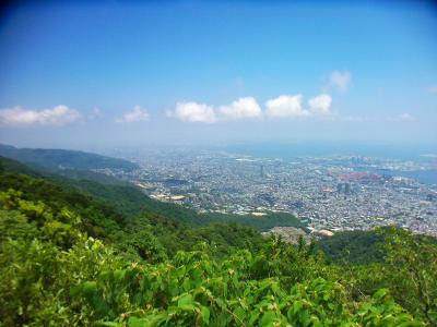 掬星台から大阪側の展望