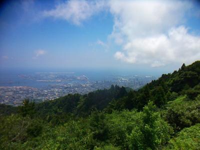 西側の展望。昼間もパノラマとっておけばよかった