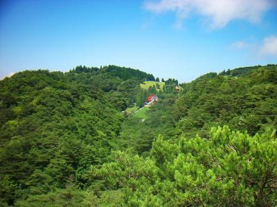 シェール槍より六甲牧場を望む