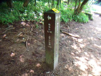 シェール槍より穂高湖へ戻り杣谷峠へ向かう