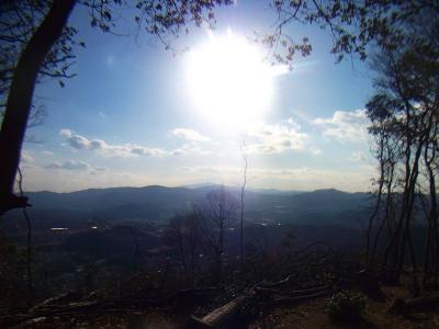 尾根に取り付くと少し展望の良い場所に出る