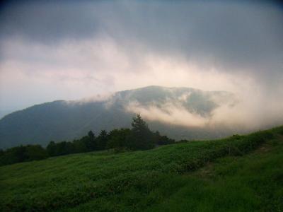 美ヶ原方面はガスがすごいけど、明日の山は大丈夫かな！？