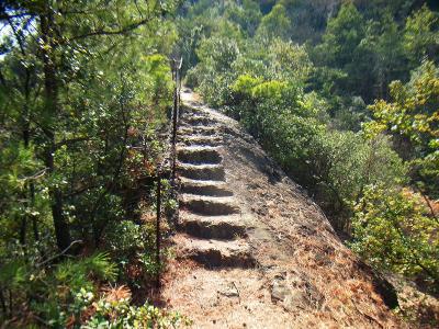 岩の多い地帯だけど登山道はちゃんと整備されているので子供連れでも安心できるコースかも