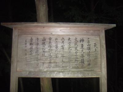 神変大菩薩が祀られているという説明書きがあったけど、聖域に夜に入って申し訳ないのかも