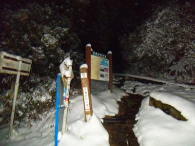 いつものように水越峠のこの登山口から入山する