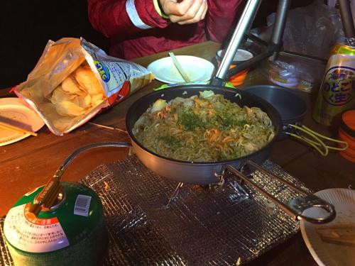 最後は上手に美味しそうな焼きそばできた