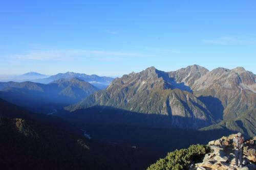 木曽御嶽山、乗鞍岳そして穂高連峰