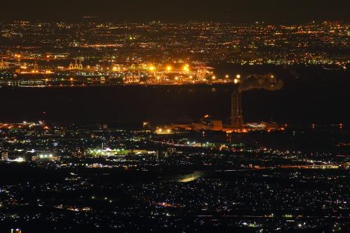 望遠で工場地帯