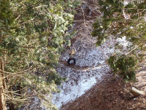 ここで登山好人さんとお別れ～いつもブログで見ていた山ポーズでさようなら