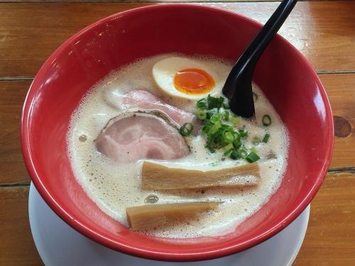 濁とろ塩豚骨のラーメンこれが美味かった！！さぁ歩くどぉ！