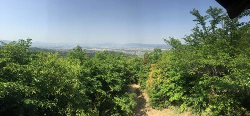 宇治市を一望～パノラマ～ちょっと霞んでたけど天気はグッド