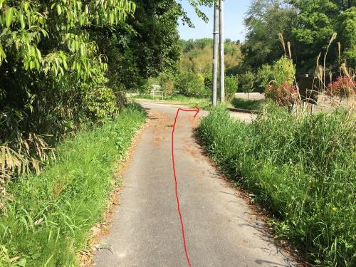 そして、ここをさらに右へいくとすぐ車を停めた駐車場へ 