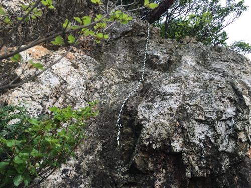 ちょっとしたこういう岩場を登っていく