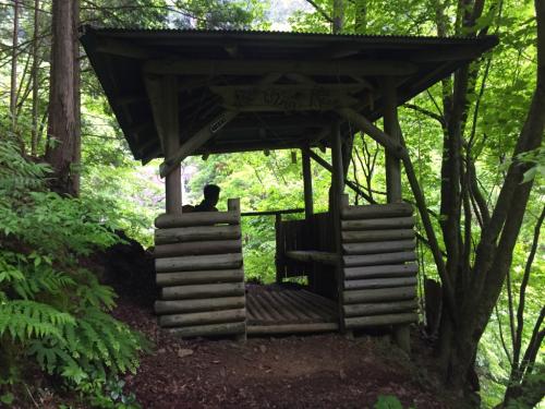 ここが琵琶滝展望台