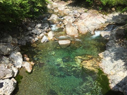 待ってる間、沢で釣りをしてる人を見てた。今年の沢は魚を釣ってその場でさばいて焼いて食べたいな～なんて考えていると1時間が経った。本当にお疲れ様でした