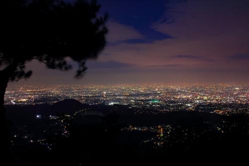 それでもこの光量。やはりここは甲山と向こうに広がる夜景が素晴らしい