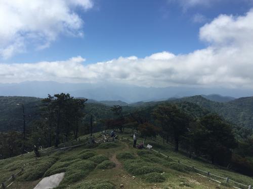 大峰方面は雲に覆われている