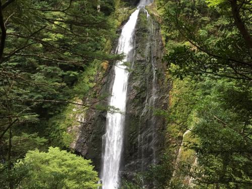 ニコニコ滝はこんな感じで二段になっている