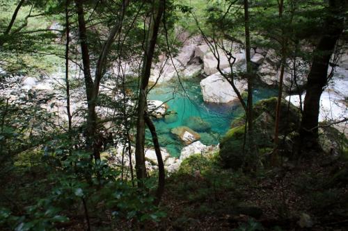 綺麗なエメラルドグリーン