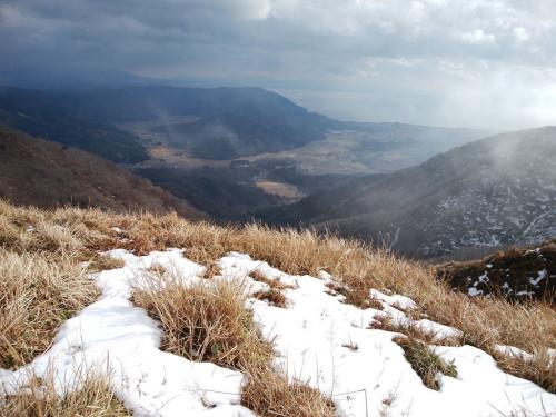 スタート地点のマキノ高原が見えたけど、結構高いところまで登ってきたのね