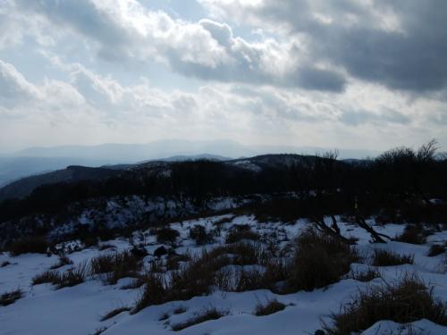 奥に武奈ヶ岳が見えた
