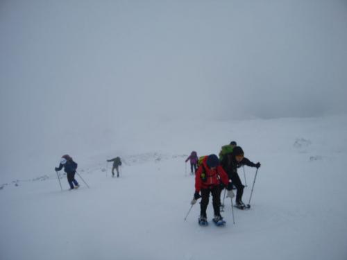霊仙山への登り。ここもヒーヒーいいながらの登りとなった