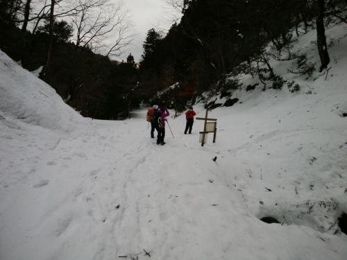 榑ヶ畑登山口に到着。ここからまた長い林道歩きなのね＞＜