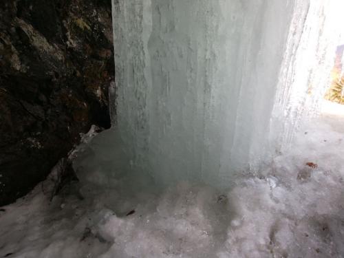 凍ったところは粒になっていて不思議だった