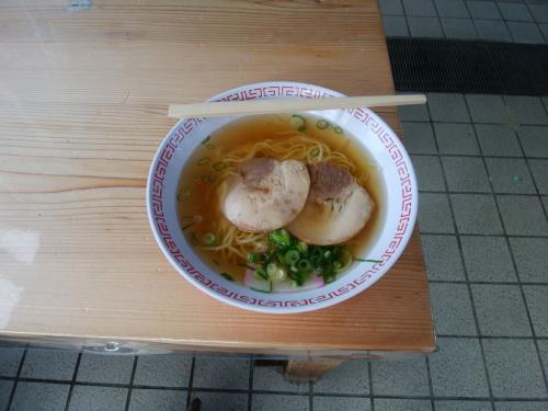 杉の湯川上の道の駅で和風ラーメンを食べたけど、味はイマイチだった