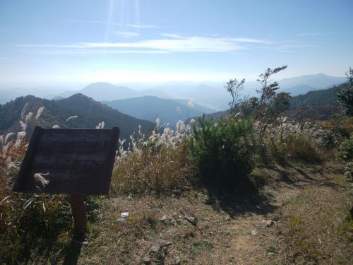 展望デッキ付近からも景色が見える。それにしても天気が良い！