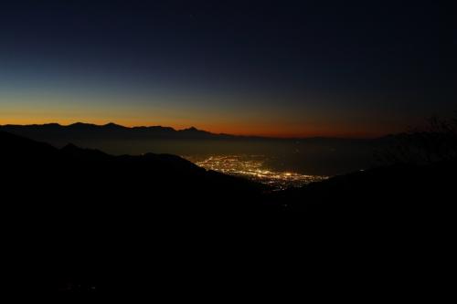 これは甲府方面の夜景かな！？