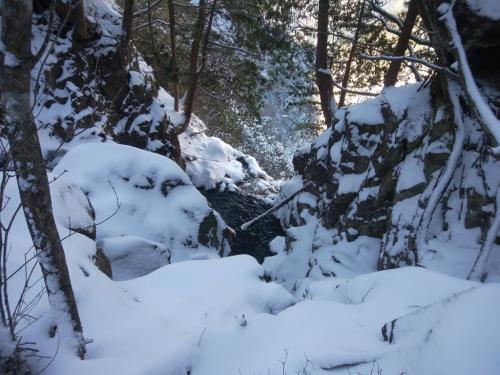 夫婦滝の上部に到着