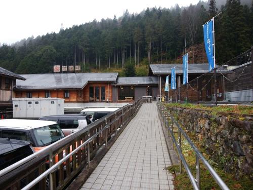 付知峡倉屋温泉 おんぽいの湯で温まります。ここは素朴でいい感じの温泉でした。