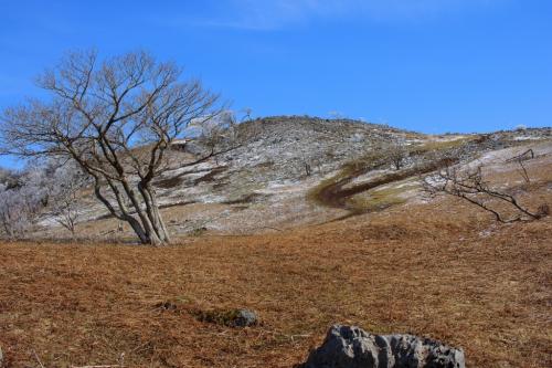 少し残ってる雪と岩がまた格別なんですな