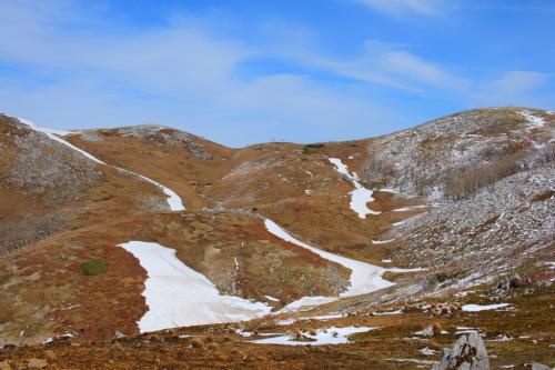 霊仙山カールといっていいのか。まるでアルプスみたいだ