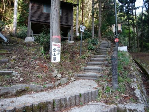 ここの階段を登っていく