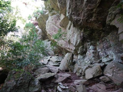 結構迫力ある岩だった