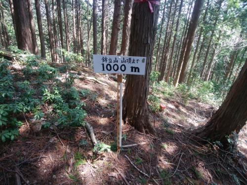 途中で鉾立山までの距離が出てた。まあどのみちいくが、雪彦山の三角点までの距離はもう書かないのね！？