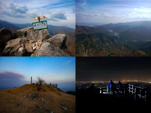 錫杖ヶ岳＆経ヶ峰夜景