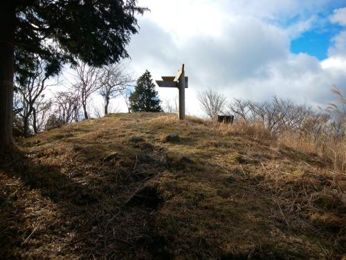 分岐があった。山頂はこの向こう側