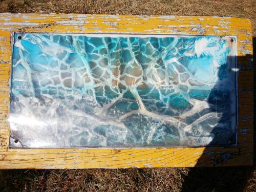 これは眺望の北側の案内板かな！？名張と上野市街だけ読むことができた