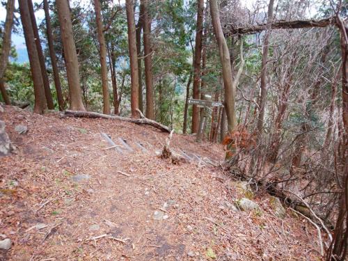 トラバースが終わって分岐まで戻ってきました。