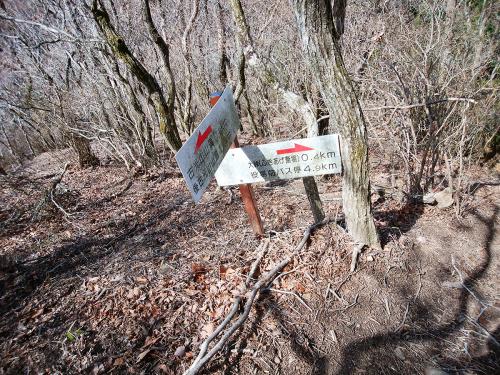 大峠へ降りていくが0.4kmと近い