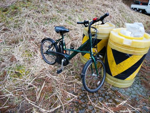 デポしておいた自転車で曽爾高原駐車場へ戻る