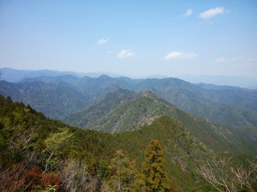 七種山直下あたりは眺望が良い