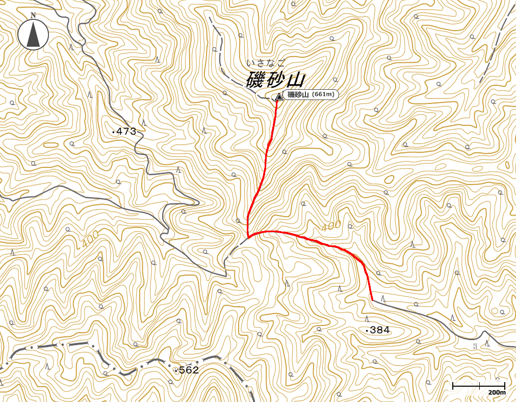 磯砂山地図